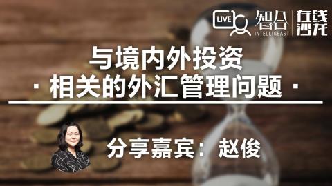 赵俊：与境内外投资相关的 外汇管理问题