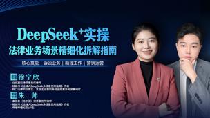 徐宁欣、朱帅：DeepSeek+实操法律业务场景精细化拆解指南