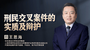 王恩海：刑民交叉案件的实质及辩护
