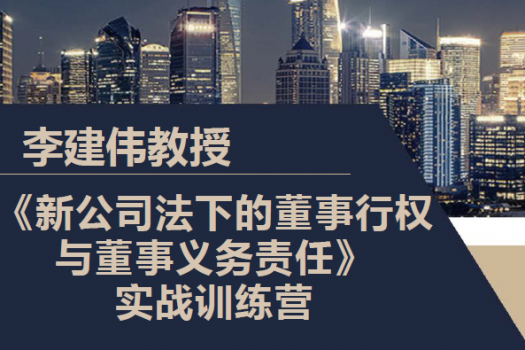 【2人团购】李建伟新公司法下的董事行权与董事义务责任训练营-Tiah