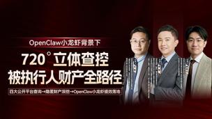 OpenClaw小龙虾背景下：720°立体查控被执行人财产全路径